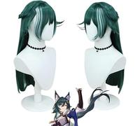 HBYLEE Peluca de Anime Anime Honkai: Star Rail Cosplay peluca larga pelo corto negro azul rojo amarillo blanco peluca + gorra, para Halloween, fiesta, carnaval, vida nocturna, conciertos, bodas