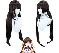 HBYLEE Peluca de Anime Anime Honkai: Star Rail Cosplay peluca larga pelo corto negro azul rojo amarillo blanco peluca + gorra, para Halloween, fiesta, carnaval, vida nocturna, conciertos, bodas