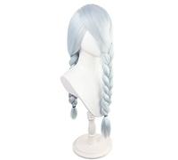 HBYLEE Peluca de anime para cosplay de Jujutsu Kaisen, de Wig, para cosplay Mei Mei, color azul claro, peluca larga trenzada, para Halloween, fiesta de disfraces, espectáculos de anime, eventos de