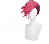 HBYLEE - Peluca de cosplay de anime para Game Arcane Vi Cosplay peluca VI 30 cm rosa profundo corto resistente al calor pelo sintético mujer y hombre juego de rol peluca talla única b [color: Vi]