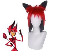 HBYLEE Peluca de cosplay de anime para pelucas de anime, cosplay, Navidad, brillante Inn Broadcast Demon Alastor Cos Role Modelado Cosplay peluca [color: según plan]