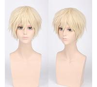 HBYLEE - Peluca de cosplay de anime para tendencia de moda para uso diario Cos Wig Juvenile Reverse Warped Short Hair Color Universal Men's Wig Cosplay Anime Wig Color:Pl-002-13# 色 [Color:Pl-002-13#