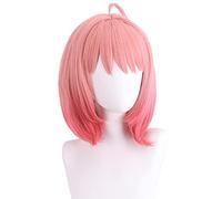 HBYLEE - Peluca de cosplay para anime, Anya Forger, rosa, pelo corto, color sólido, Halloween, fiesta [color: rosa]