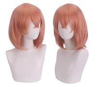 HBYLEE - Peluca de cosplay para Hinata Tachibana, anime, rosa y naranja, pelo corto, Halloween, carnaval fiesta, Role Play Wig[color: rosa]