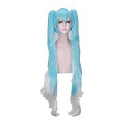HBYLEE - Peluca de cosplay para Miku Long Heat resistente al calor, pelo sintético, cola de poni, pelucas de Halloween, fiestas de Role Play Wigs Women[Color:-]