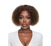 HBYLEE Peluca de encaje humano, 13 x 4 x 1 en T, parte frontal, corta, rizada para mujeres negras, color: 150 densidad, 13 x 4 x 1/tamaños: 20 cm