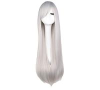 HBYLEE -Peluca para cosplay anime cosplay Cosplay 80 cm peluca rubia azul rojo rosa gris lila cabello para fiesta 80 cm largo recto sintético Cosplay pelucas para mujeres talla única 05