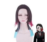HBYLEE - Peluca para cosplay Enmu Anime Cosplay, pelo sintético corto, para fiesta de Halloween + gorro de peluca gratis