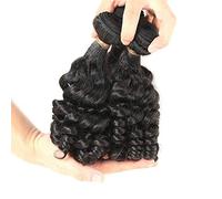 HBYLEE - Raw brasileño Fummi Bouncy rizado cabello humano Remy peluca real 8 pulgadas[Color:8 pulgadas]
