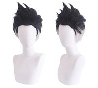 HBYLEE -Role Play Wig For Anime Cyberpunk Edgerunners Martinez David Cosplay Wig Black and Grey Short Hair [Color:blue]