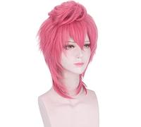 HBYLEE -Role Play Wig For JOJO Bizarre Adventure Golden Wind Trish Una Cosplay Wig Anime Rosa Halloween Wigs [Color: Rosa]