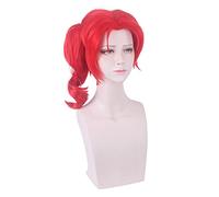 HBYLEE -Role Play Wig For Jojos Bizarre Adventure Kakyoin Noriaki Red Curl Hair Halloween Party Cosplay [Color:Red Curl]