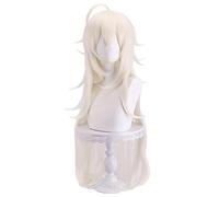 HBYLEE -Role Play Wig For Summer Time Rendering Haine Cosplay Wig Beige Long Hair the God of Hitogashima Hair[Color:-]