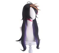 HBYLEE -Role Play Wig For Vtuber Shu Yamino Cosplay Wig Long Hair With Purple-Pink Highlights[Color:purple]