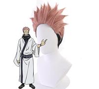 HBYLEE Wig Anime Cosplay Anime Cosplay Pelucas Jujutsu Kaisen Ryomen Sukuna Cosplay peluca para Halloween Party Accesorios con peluca gratuita [Color: según plan]