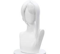 HBYLEE Wig Anime Cosplay Anime NieR Automata Cosplay Kaine Peluca Plata Blanca Peluca, Disfraz Halloween Fiesta Peluca + Gorro [Color:según plan]