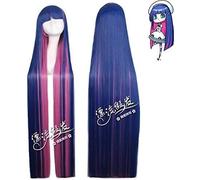 HBYLEE -Wig Anime Cosplay Anime Panty & Stocking con liguero Cosplay peluca anarchy larga recta azul rosa disfraz fiesta dibujos animados universal pelucas talla única anarquía [color: rosa]