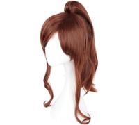 HBYLEE Wig Anime Cosplay Anime Sailor Júpiter Cine Makoto Cosplay Peluca Marrón Cola de Caballo Peluca Disfraz Halloween Peluca para Disfraz Fiesta Peluca + Gorra [Color:según plan]