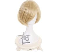 HBYLEE - Wig Anime Cosplay Anime Yuri!!!on Ice Yuri Plisetsky Yurio Peluca de Cosplay rubia corta resistente al calor [Color]