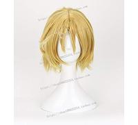 HBYLEE Wig Anime Cosplay Axis Powers Hetalia APH Hetalia Canadá Cosplay Peluca dorada clara corta moda pelo sintético + gorro de peluca [color: según plan]