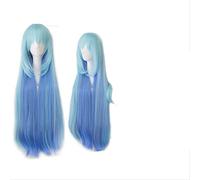 HBYLEE - Wig Anime Cosplay Biamoxer KonoSuba God39s Blessing on This Wonderful World ! Cosplay Wigs KonoSuba Aqua Blue Long Straight Synthetic Hair Adult [Color]