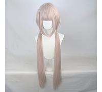 HBYLEE Wig Anime Cosplay Chocolate and Vanilla Cat Lady Paradise Vanilla Cos Cos Peluca atada Estilo Doble Cola de Caballo Anime Personajes Rosa Claro [Color: según plan]
