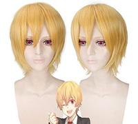 HBYLEE Wig Anime Cosplay Hombre Natación Club Hazuki Nagisa Peluca de Cosplay de Seda de Alta Temperatura + Gorra [Color]