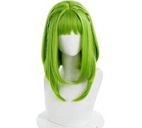 HBYLEE -Wig Anime Cosplay Nanamine Wig for Anime Women Short Green Wigs for Cosplay Halloween Party + Wig Cap [Color:Green]