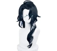 HBYLEE Wig Anime Cosplay Pantalone Cosplay Pelucas Juego Genshin Impact Regrator Pantalone Fatui Snezhnaya Sintético Halloween Fiesta Pelucas + Gorro de Peluca [Color: según plan]