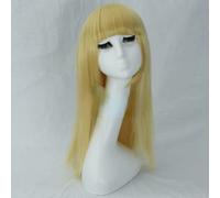 HBYLEE - Wig Anime Cosplay Wig for Fashion Trend for Daily Use Cos Wig Xiaodou Azusa LOL Little Red Riding Hood Annie Little Chestnut 024 [Color:-]