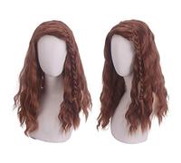 HBYLEE - Wig Anime Cosplay Wig for Halloween Fashion Christmas Party Dress Up Wig Black Widow Scarlett Johansson Natasha Cosplay Wig [Color:Black]
