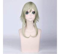 HBYLEE - Wig Anime Cosplay Wig for Halloween Fashion Christmas Party Dress Up Wig Vocaloid Little Red Riding Hood Camellia Cos Matcha Green Anime Wig 005[Color:Verde]