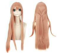 HBYLEE Wig for Carnival Nightlife CluI Party DrUp Wig Cos Wig Scum'S Original Wish Bell Well Narumi Yasuraoka Fireworks Edo Sanae Minagawa Akane Aoya Mai Color: Akane Minagawa 099-44 [Color]