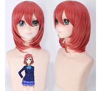 HBYLEE -Wig for cosplay Amor Live Pelucas Lovelive Minami Kotori Tojo Nozomi Nico Cosplay Peluca Mujeres Marrón Azul Largo Recto Cola de Caballo Cabello 5