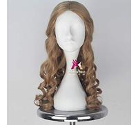 HBYLEE -Wig for cosplay anime cosplay peluca para adultalice Cosplay peluca película Alicia en el país de las maravillas rizado largo marrón pelo sintético camello