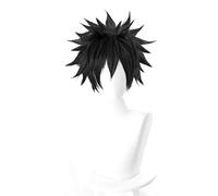 HBYLEE -Wig for cosplay anime cosplay peluca postizos para Aru Majutsu sin índice Anime Cosplay Rose Net pelucas fibra resistente a altas temperaturas Pelo corto negro 33 cm
