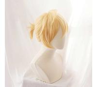 HBYLEE - Wig for cosplay Anime Cosplay Wig, Project Sekai Colourful Stage Kagamine Len Wig, Short Golden Wig, with Free Wig Cap, for Party, Daily Life, Halloween Wig Cosplay