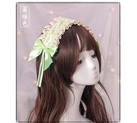 HBYLEE - Wig for cosplay Cute Lolita Hair Accessories Headband Hairpin Lace Accessory Cosplay Wig Pink Purple Red Blue Cute Lolita Cosplay Girls Women Light Green