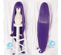 HBYLEE -Wig for cosplay Fate Grand Order Cosplay Wig Servant Caster Nitocris Long Straight Purple Synthetic Hair for Adults + Wig Cap