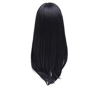 HBYLEE -Wig for cosplay L-E-mail peluca mujeres pelucas largas 10 colores 65 cm negro rosa recto pelo sintético resistente al calor Perucas Cosplay peluca de 26 pulgadas negro natural