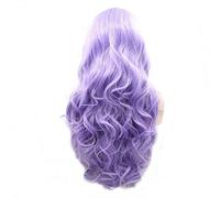 HBYLEE - Wig for cosplay Lavender Wig Body Wave Sintético Lace Front Wigs for Women Ladies Drag Queen Pastel Purple Lilac Long Cosplay Party Hair