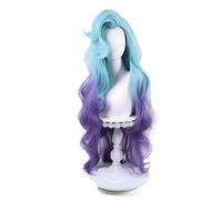 HBYLEE - Wig for cosplay Seraphin Cosplay Wig, Kda Everything from Cosplay Long Wigs with Ponytail Blue Purple Wig Heat Resistant Synthetic Hair