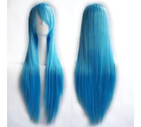 HBYLEE -Wig for cosplay Umi Sonoda Ruka Jabami Yumeko 80 cm Black White Red Purple Pink 19 Colours Straight Long Wig Synthetic Hair Cosplay Hair Wig + Wig Cap No. 16