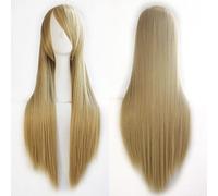 HBYLEE -Wig for cosplay Umi Sonoda Ruka Jabami Yumeko 80 Cm Negro Blanco Rojo Lila Rosa 19 Colores Recto Pelucas Largas Pelucas Sintéticas Cosplay Peluca de Pelo + Gorro de Peluca Nº 10