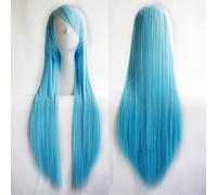 HBYLEE -Wig for cosplay Umi Sonoda Ruka Jabami Yumeko 80 Cm Negro Blanco Rojo Lila Rosa 19 Colores Recto Pelucas Largas Pelucas Sintéticas Cosplay Peluca de Pelo + Gorro de Peluca Nº 8
