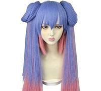 HBYLEE -Wig for cosplay Wig Anime Cosplay Anime Cosplay pelucas Arena of Valor azul degradado lila rosa cos peluca