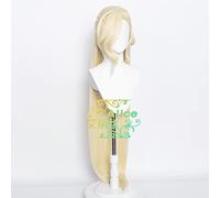 HBYLEE - Wig for cosplay Wig Anime Cosplay Original Executive Officer God Ms. COS Wig Flat Gold 120 cm Long Hair