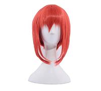 HBYLEE -Wig for cosplay Wig Anime Cosplay RPG for Mahoutsukai no Yome Pelucas Hatori Chise peluca corta naranja rojo resistente al calor pelo sintético