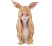 HBYLEE - Wig for cosplay Wig for Cos Wig Cos KDA Idol Singer Ari Highlights Colour Gradient Golden Long Hair
