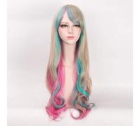 HBYLEE - Wig for cosplay Wig for Soft sister daily air bangs lolita grandma gray gradient cos wig pear flower head color: PL-749